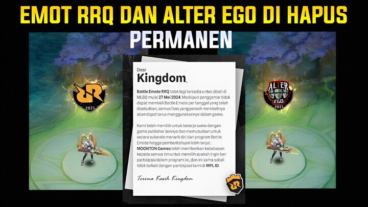 Penjelasan Battle Emote Rrq Dan Alter Ego Di Hapus Permanen