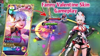 FANNY NEW VALENTINE SKIN GAMEPLAY!💗HEART AFLOAT💙🌈