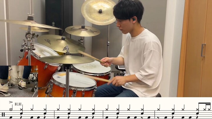 【ヨルシカ】又三郎-叩いてみた【ドラム楽譜あり】(Matasaburo_Yorushika)【架子鼓动态鼓谱】