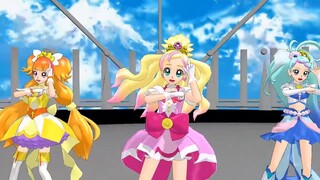 【mmdプリキュア】キュアフローラ＆キュアマーメイド＆キュアトゥインクルでex-girl
