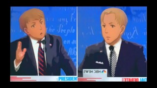 用《你的名字》打开特朗普拜登大选辩论 Trump VS. Biden Debate. Anime Your Name. Parody