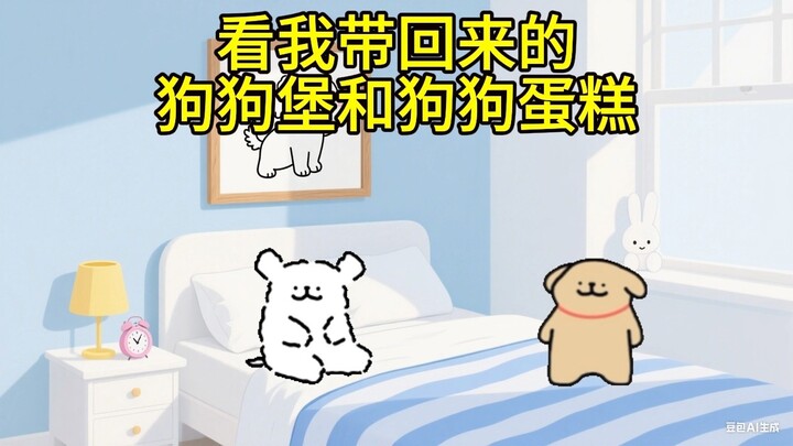 小白再不高兴 也有金毛爱