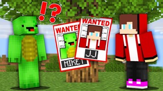 Mikey & JJ is WANTED! JJ saving Mikey in Minecraft Challenge (Maizen Mazien Mizen)