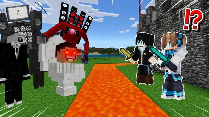 ถ้า!? เราต้อง "สร้างบ้านที่ปลอดภัยที่สุด" เพื่อป้องกันแก๊ง Skibidi Toilet สุดโหด!!! 🔥 | Minecraft