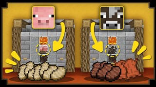 CARA MEMBUAT AUTO PIG & COW FARM - Minecraft Indonesia