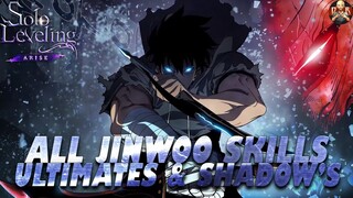 [Solo Leveling: Arise] - EVERY Sung Jinwoo Weapon skill, Core skill, Ultimate & Shadow summon!