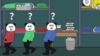 The current situation of different roommates getting up