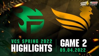 Highlights SE vs TF [Ván 2][VCS Mùa Xuân 2022][09.04.2022]