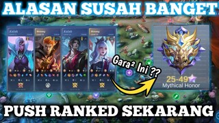 SUSAH BANGET Push Ranked Meta Season Sekarang Mobile Legends