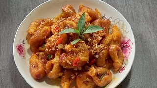 cách làm tôm cháy tỏi nhưng hạt điều cực kỳ ngon cơm