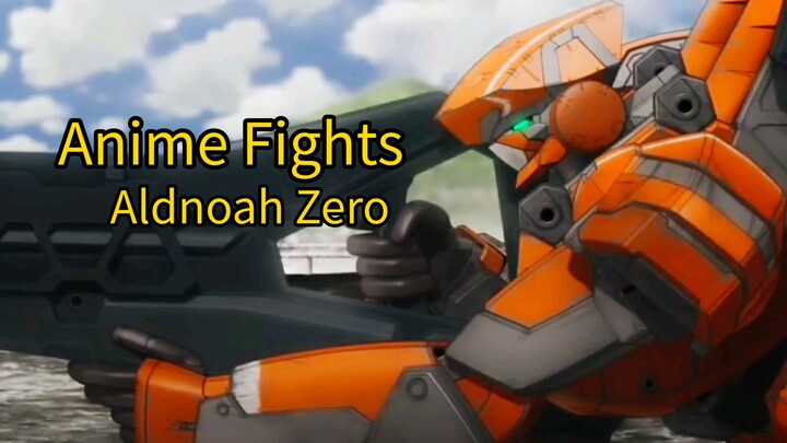Aldnoah.zero fights part.1 Inaho, inko and calm fights Trillram.
