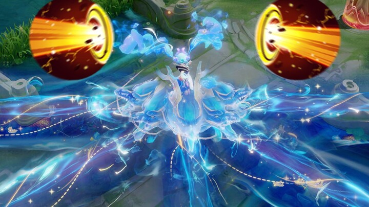 Angela's ultimate move is quite explosive in the entire canyon!