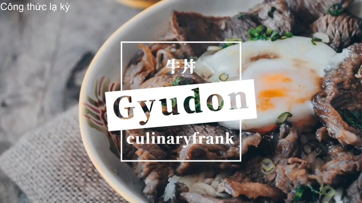 Cơm Bò Xào Nhật Bản Gyudon - Món ăn Nhật Bản