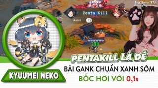 Onmyoji Arena | Bài Mèo Neko gank chuẩn quá xanh, và cái kết ăn Pentakill lòi mồm