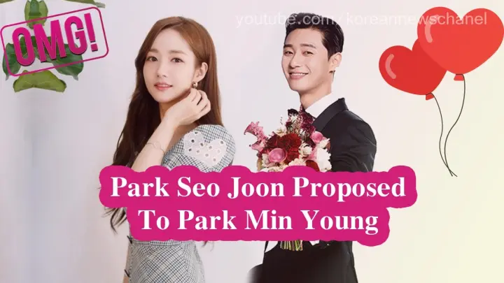 OMG: Park Seo Joon Proposed To Park Min Young When They Go Cherry Blossoms Viewing Together