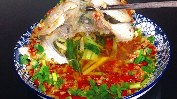 Akhirnya ketemu! Resep asli kepala ikan saus cabai, harum dan pedas mantap, cara membuatnya pun muda