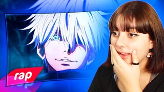 REACT | Rap do Satoru Gojo (Jujutsu Kaisen) - MAIS PODEROSO DESSE MUNDO TODO | NERD HITS ‹ Aline ›