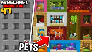 I Trapped EVERY ANIMAL in a ZOO in Minecraft Hardcore