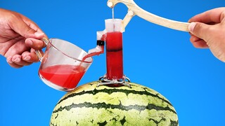 You've never seen such a way to make watermelon juice at home