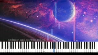 Bermain piano BGM "Naruto", nama Inggris "kesedihan dan kesedihan"