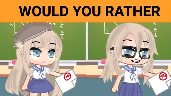 WOULD YOU RATHER|| GACHA CLUB RIDDLES|| ZUIXXA 🍒