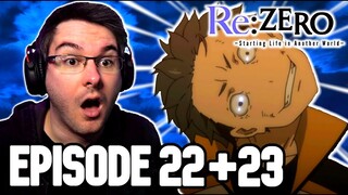 Re:ZERO Season 1 Episode 22 & 23 REACTION | Anime Reaction