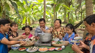 Đã Thèm với Nồi Bún Nước Lèo Cá Lóc Đồng Mắm Bò Hóc | TKQ & Family T961