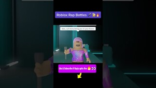 Girl DESTROYS Roblox Rap Battles! 🔥😱 #roblox #shorts