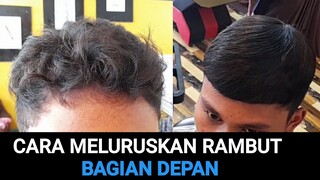 cara meluruskan rambut bagian depan, dan bergelombang ‼️