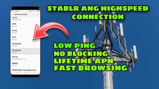 APN SETTINGS  LOWPING, NO LAG AND NO BLOCKING