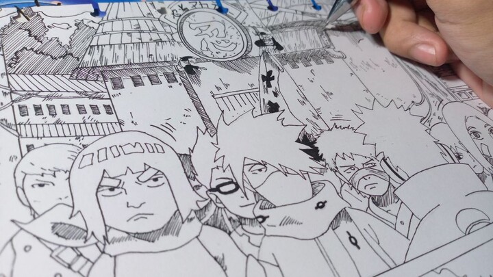 Drawing Journey Of Uchiha Obito - Penerimaan Akademi ninja