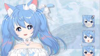 [Live2D model display] The stars are shining in the cat's eyes! Ragdoll cat fairy wedding dress Nuoz