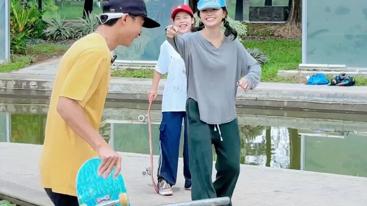 Check out [Extreme Sports, Possibly Related]: Challenging a pole-sliding river jump—fail and you’ll 