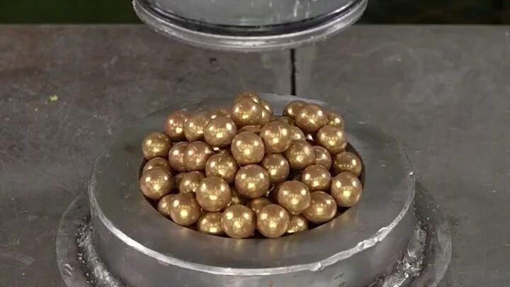 【液压机压一切】巧克力豆