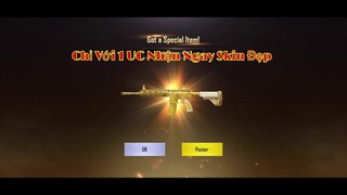 Hướng Dẫn Nhận Skin Súng M416,AKM,AWM Chỉ Vs 1 UC | Cho Người May Mắn| Pubg Mobile