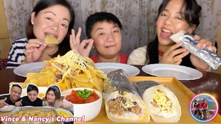 BURRITO & NACHOS | COLLAB W/ VINCE & NANCY'S CHANNEL