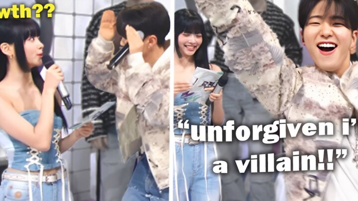 Tiền bối Seventeen cứ nhảy Unforgiven để trêu Eun Chae, ha ha!