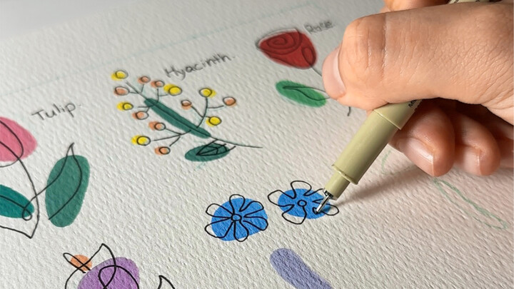 Floral Series Simple Sketches
