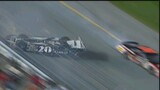 Clint Bowyer finishes the Daytona 500 upside down