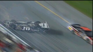 Clint Bowyer finishes the Daytona 500 upside down