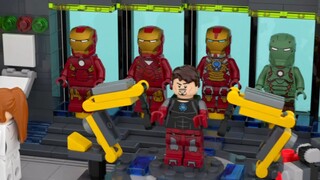 Versi blok bangunan dari adegan laboratorium Iron Man