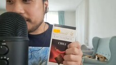 ASMR Eating Lindt EXCELLENCE Chili Dark Chocolate Bar & MIC BRUSHING