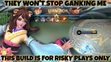 THIS ITEM BUILD IS FOR RISKY PLAY ONLY - THEY KEEP ON GANKING ME - BEST BUILD - MOBILE LEGENDS