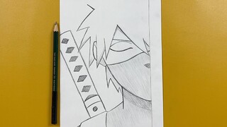 How to draw ninja boy [ kakashi ] Easy to draw