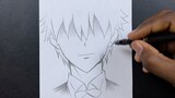 Easy to draw | how to draw anime boy easy sketch