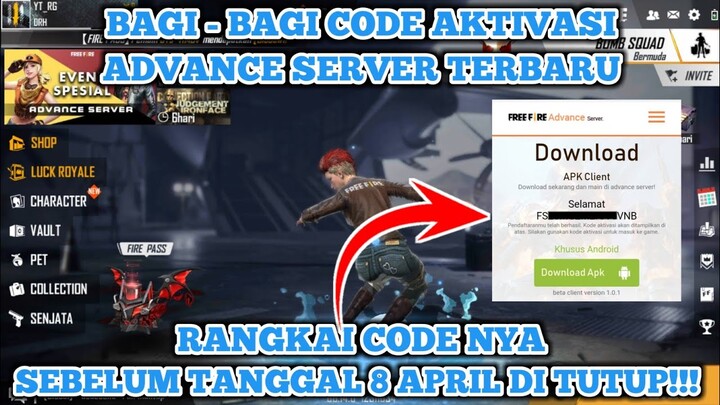 BAGI - BAGI KODE AKTIVASI ADVANCE SERVER TERBARU APRIL 2021 | YANG BELUM PERNAH DIPAKE ROBOT GAMING