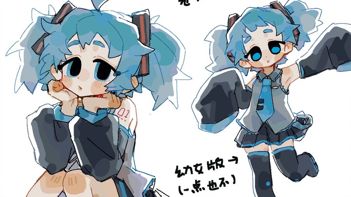 【procreate】就要短马尾Miku