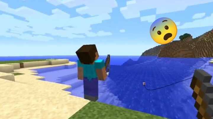 Minecraft: Wow, Steve fished the cloud!