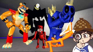 BLUE.EXE, ORANGE Y LA SOMBRA MALIGNA !! - RAINBOW FRIENDS MORPHS ROBLOX