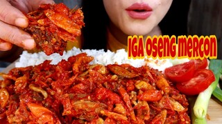 ASMR OSENG OSENG MERCON IGA SAPI PEDES MENYENGAT | ASMR MUKBANG INDONESIA | EATING SOUNDS